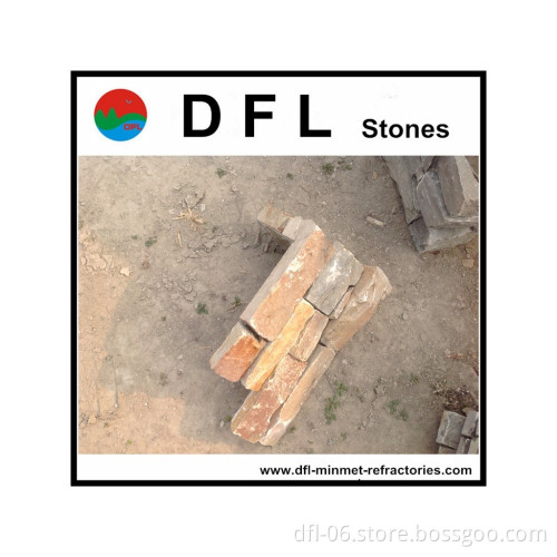 Natural colorful slate outer corner